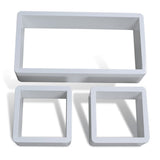 NNEVL Wall Cube Shelves 6 pcs White