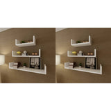 NNEVL Wall Shelves 6 pcs White