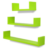 NNEVL Wall Shelves 6 pcs Green
