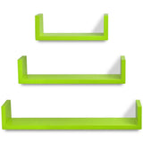NNEVL Wall Shelves 6 pcs Green