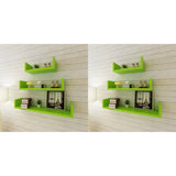 NNEVL Wall Shelves 6 pcs Green