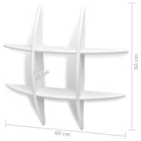NNEVL Wall Shelves 2 pcs White