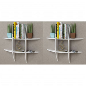 NNEVL Wall Shelves 2 pcs White