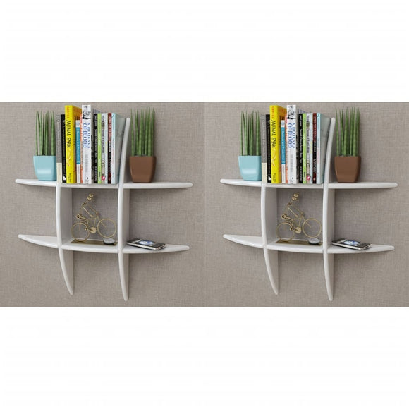 NNEVL Wall Shelves 2 pcs White