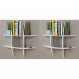 NNEVL Wall Shelves 2 pcs White