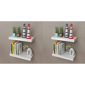 NNEVL Wall Shelves 4 pcs White 40 cm