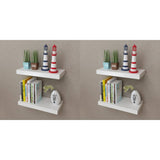 NNEVL Wall Shelves 4 pcs White 40 cm