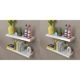 NNEVL Wall Shelves 4 pcs White 60 cm