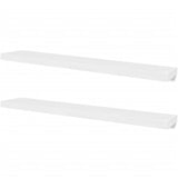 NNEVL Wall Shelves 4 pcs White 120 cm