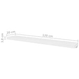 NNEVL Wall Shelves 4 pcs White 120 cm