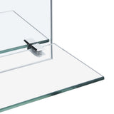 NNEVL Wall Mirror with Shelf 60x60 cm Tempered Glass