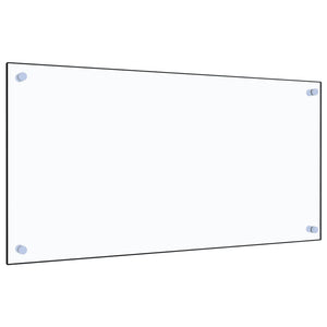 NNEVL Kitchen Backsplash Transparent 80x40 cm Tempered Glass