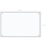 NNEVL Kitchen Backsplash Transparent 80x50 cm Tempered Glass
