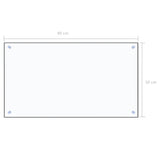NNEVL Kitchen Backsplash Transparent 90x50 cm Tempered Glass