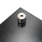 NNEVL Kitchen Backsplash Black 70x60 cm Tempered Glass