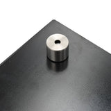 NNEVL Kitchen Backsplash Black 80x60 cm Tempered Glass
