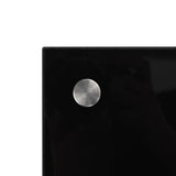 NNEVL Kitchen Backsplash Black 80x60 cm Tempered Glass