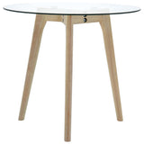 NNEVL Side Table Set 2 pcs Tempered Glass