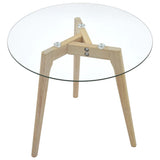 NNEVL Side Table Set 2 pcs Tempered Glass