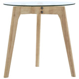 NNEVL Side Table Set 2 pcs Tempered Glass
