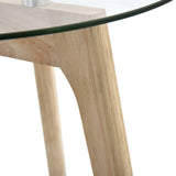 NNEVL Side Table Set 2 pcs Tempered Glass