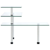 NNEVL 3-Tier Corner Kitchen Shelf Tempered Glass
