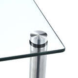 NNEVL 5-Tier Shelf Transparent 40x40x130 cm Tempered Glass