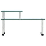 NNEVL Kitchen Shelf Transparent 45x16x26 cm Tempered Glass