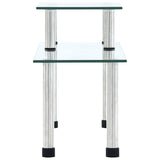 NNEVL Kitchen Shelf Transparent 45x16x26 cm Tempered Glass