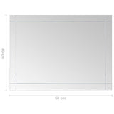 NNEVL Wall Mirror 60x40 cm Glass