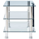 NNEVL TV Stand Transparent 150x40x40 cm Tempered Glass