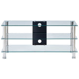 NNEVL TV Stand Transparent 90x40x40 cm Tempered Glass