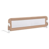 NNEVL Toddler Safety Bed Rail Taupe 150x42 cm Polyester