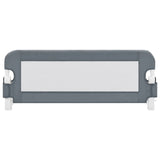 NNEVL Toddler Safety Bed Rail Grey 102x42 cm Polyester