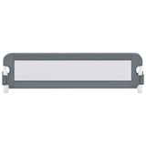 NNEVL Toddler Safety Bed Rail Grey 150x42 cm Polyester