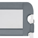 NNEVL Toddler Safety Bed Rail Grey 150x42 cm Polyester