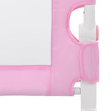 NNEVL Toddler Safety Bed Rail Pink 120x42 cm Polyester