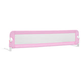 NNEVL Toddler Safety Bed Rail Pink 180x42 cm Polyester