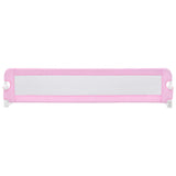 NNEVL Toddler Safety Bed Rail Pink 180x42 cm Polyester