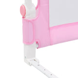 NNEVL Toddler Safety Bed Rail Pink 180x42 cm Polyester