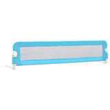 NNEVL Toddler Safety Bed Rail Blue 180x42 cm Polyester