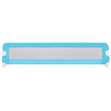 NNEVL Toddler Safety Bed Rail Blue 180x42 cm Polyester