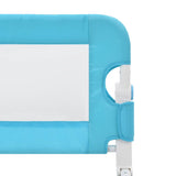 NNEVL Toddler Safety Bed Rail Blue 180x42 cm Polyester