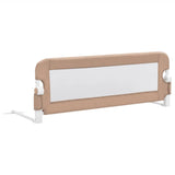 NNEVL Toddler Safety Bed Rail Taupe 120x42 cm Polyester