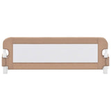 NNEVL Toddler Safety Bed Rail Taupe 120x42 cm Polyester