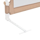 NNEVL Toddler Safety Bed Rail Taupe 180x42 cm Polyester