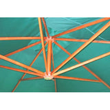 NNEVL Floating Parasol Melia 300 x 400 cm Green