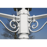 NNEVL Garden Light Post 3-arms 215 cm White Aluminium