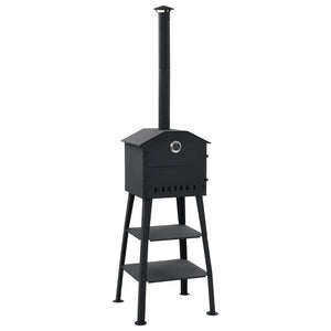 NNEVL Outdoor Pizza Oven Charcoal Fired with 2 Fireclay Stones