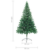 NNEVL Artificial Christmas Tree with Stand 180 cm 564 Branches